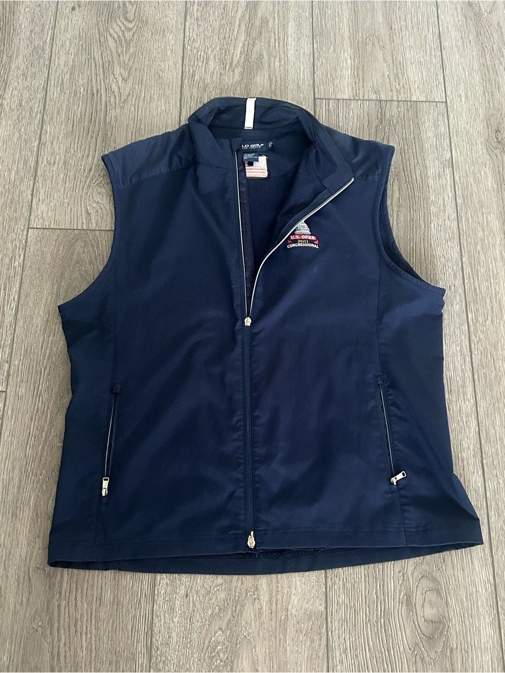 Polo Golf Ralph Lauren 2011 US Open Congressional Country Club Full Zip Vest LG